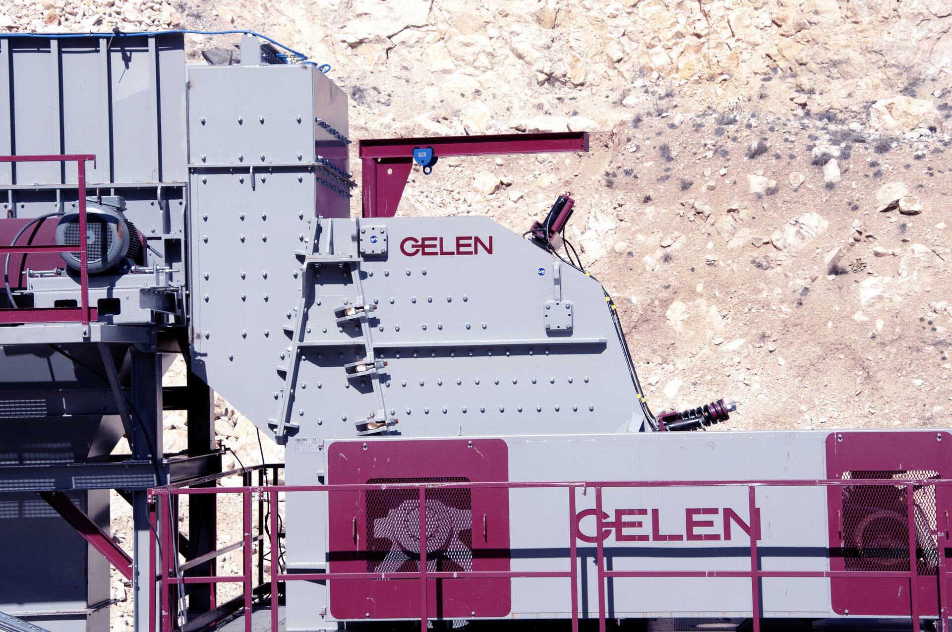GELEN primary impact crusher installed at a quarry plant
