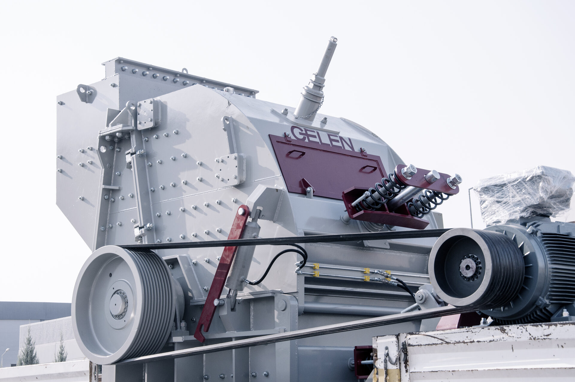 Détail du concasseur à impact GELEN SDK — configuré pour le recyclage du béton