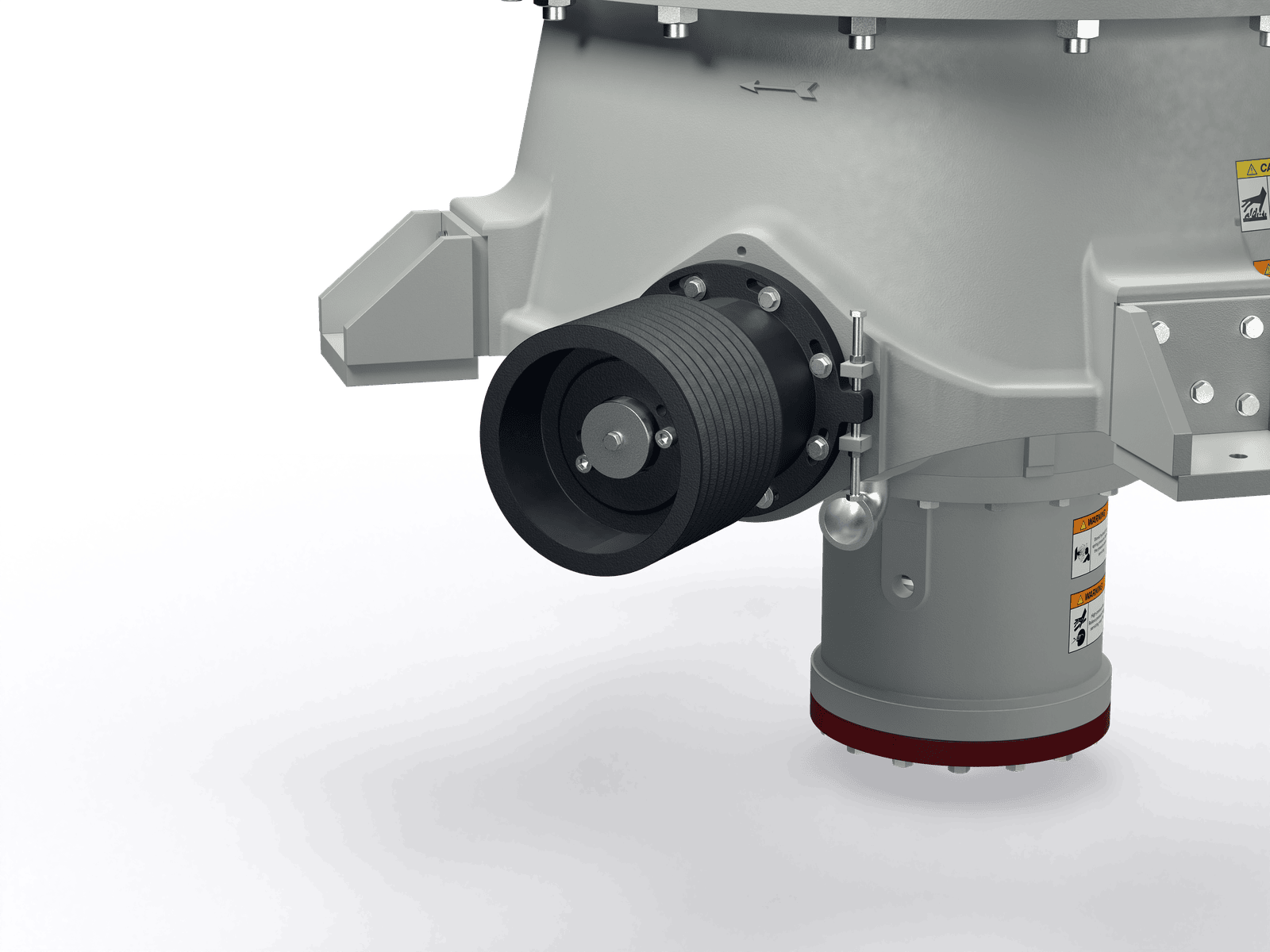 GELEN GHC45 cone crusher — drive and motor