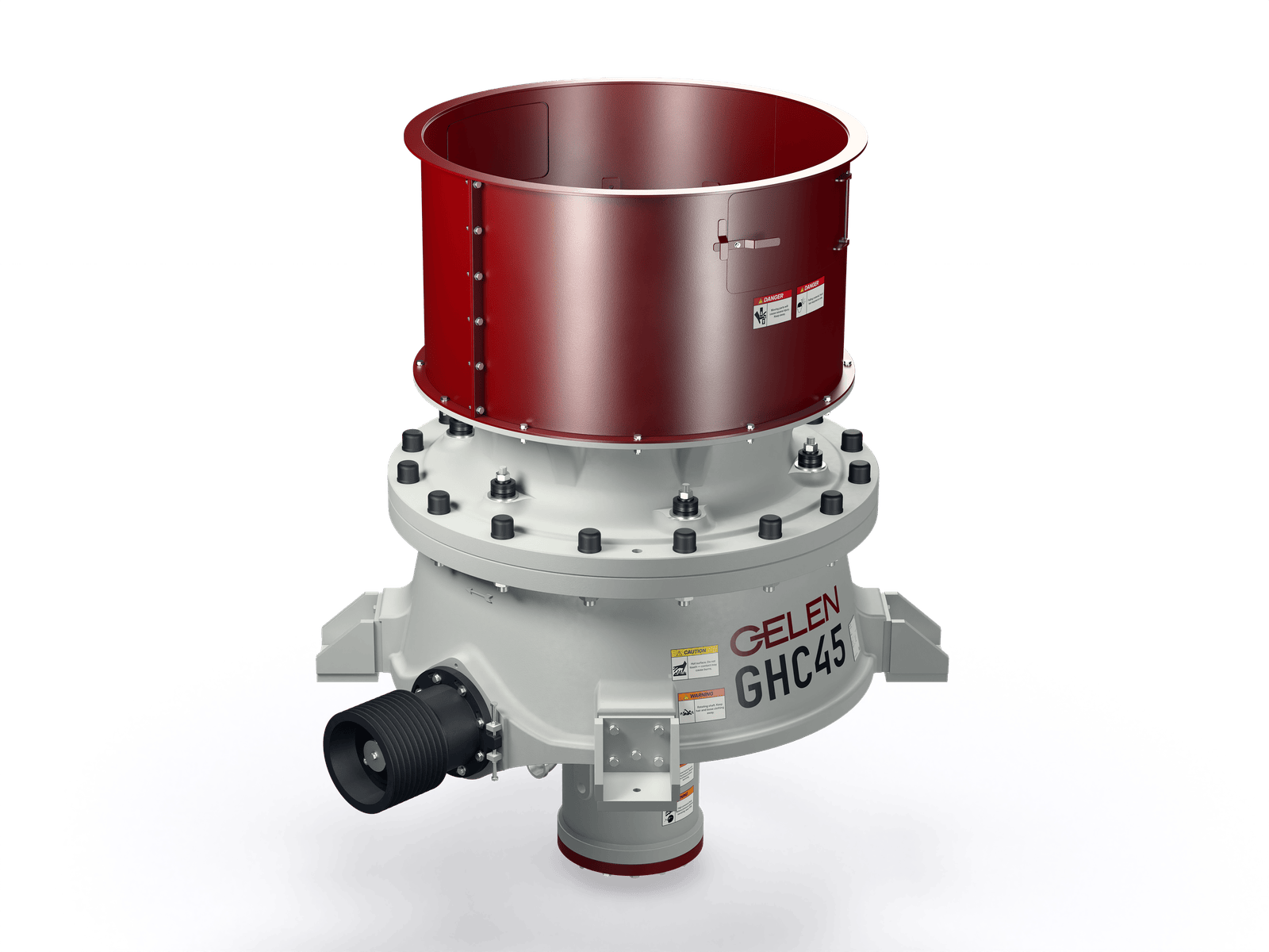 GELEN GHC45 cone crusher — drive side