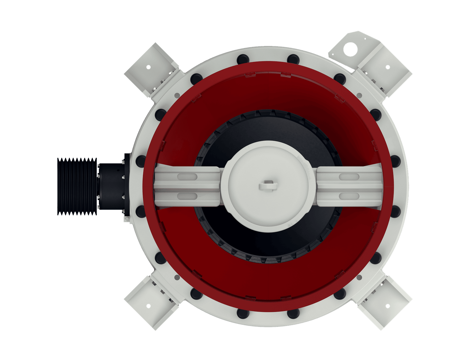 GELEN GHC45 cone crusher — top view