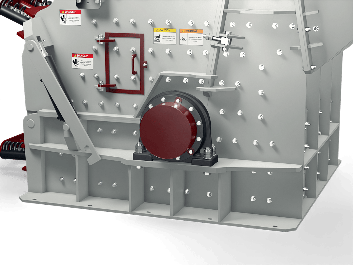 GELEN SDK1315 secondary impact crusher — rotor bearing