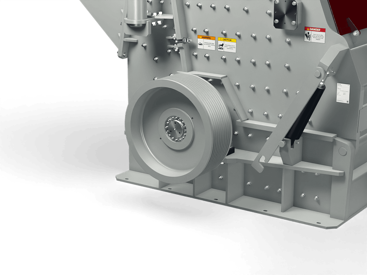 GELEN SDK1315 secondary impact crusher — drive and motor