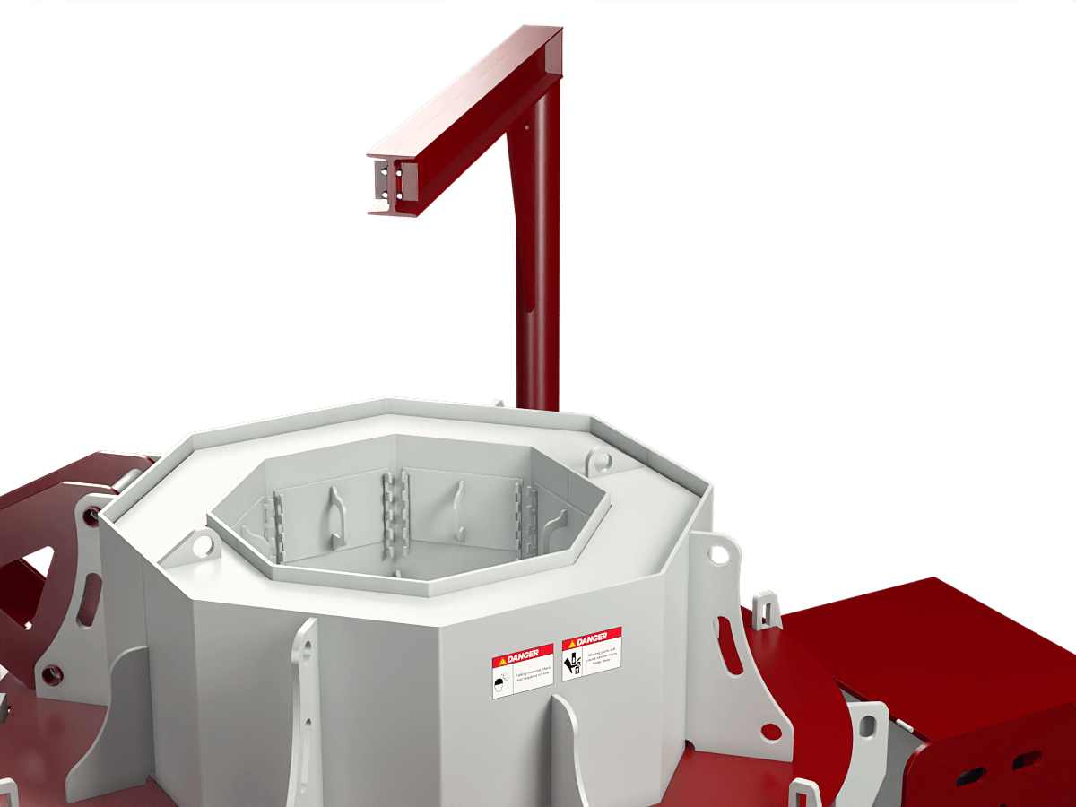 GELEN VSI900 vertical shaft impact crusher — maintenance davit