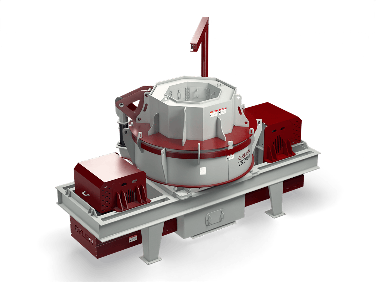 GELEN VSI900 vertical shaft impact crusher — three-quarter view