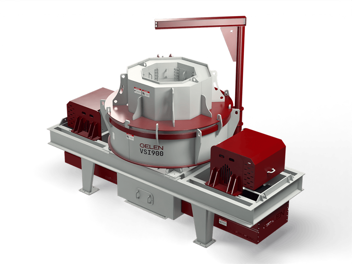 GELEN VSI900 vertical shaft impact crusher — drive side