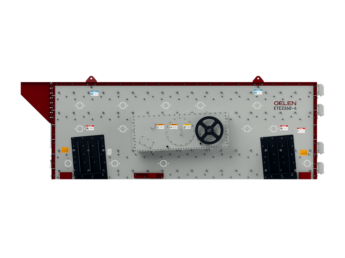GELEN ETE2260 four-deck horizontal vibrating screen — side view