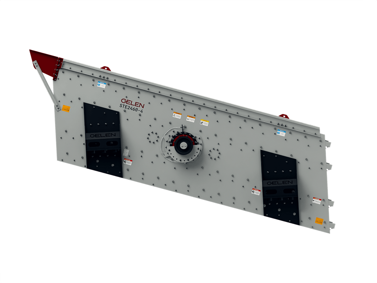 GELEN STE2460 four-deck inclined vibrating screen — side view