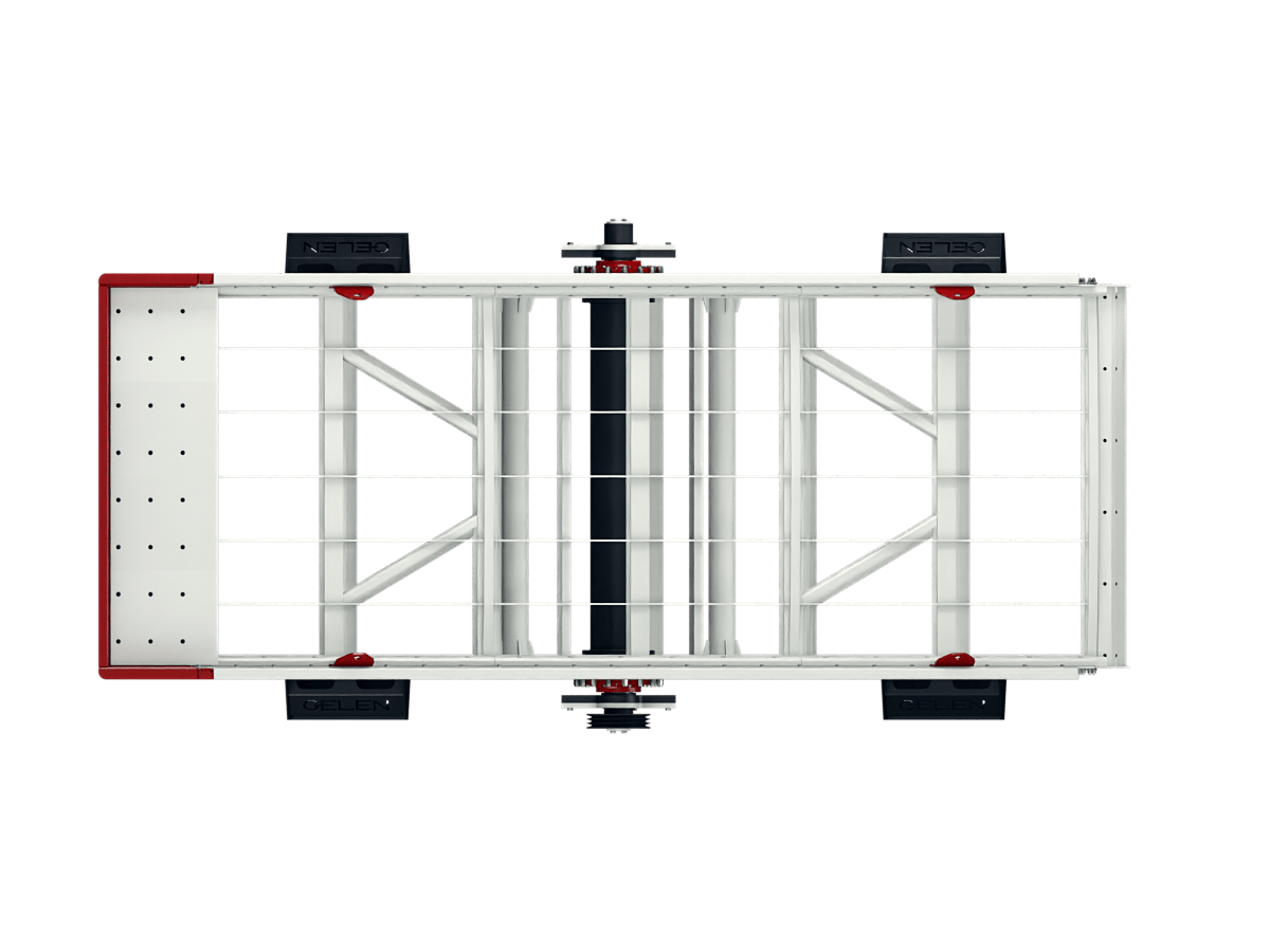 GELEN STE2460 four-deck inclined vibrating screen — top view